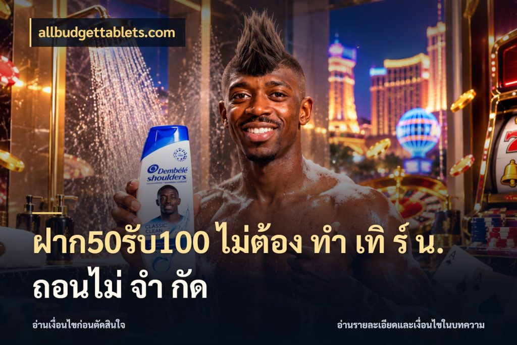 ฝาก50รับ100 ไม่ต้อง ทํา เทิ ร์ น. ถอนไม่ จํา กัด จับประเด็นยอดรับก่อนเลือกความสนุก ในมุม allbudgettablets.com