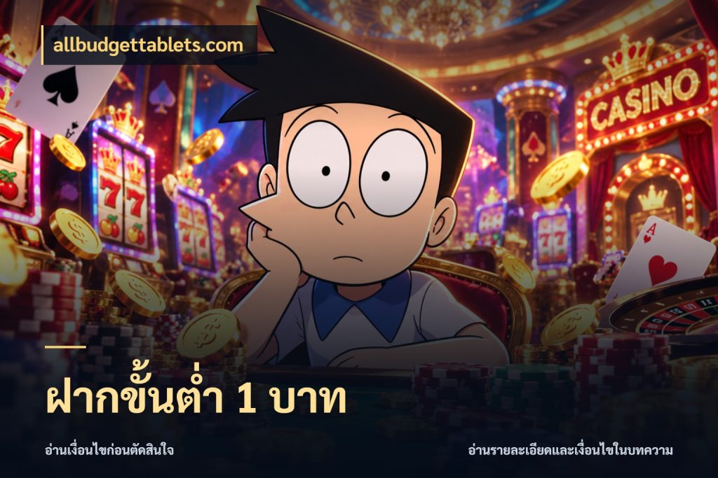 ฝากขั้นต่ำ 1 บาท จำนวนเริ่มต้นกับสไตล์เกมที่ชอบ กับ allbudgettablets.com