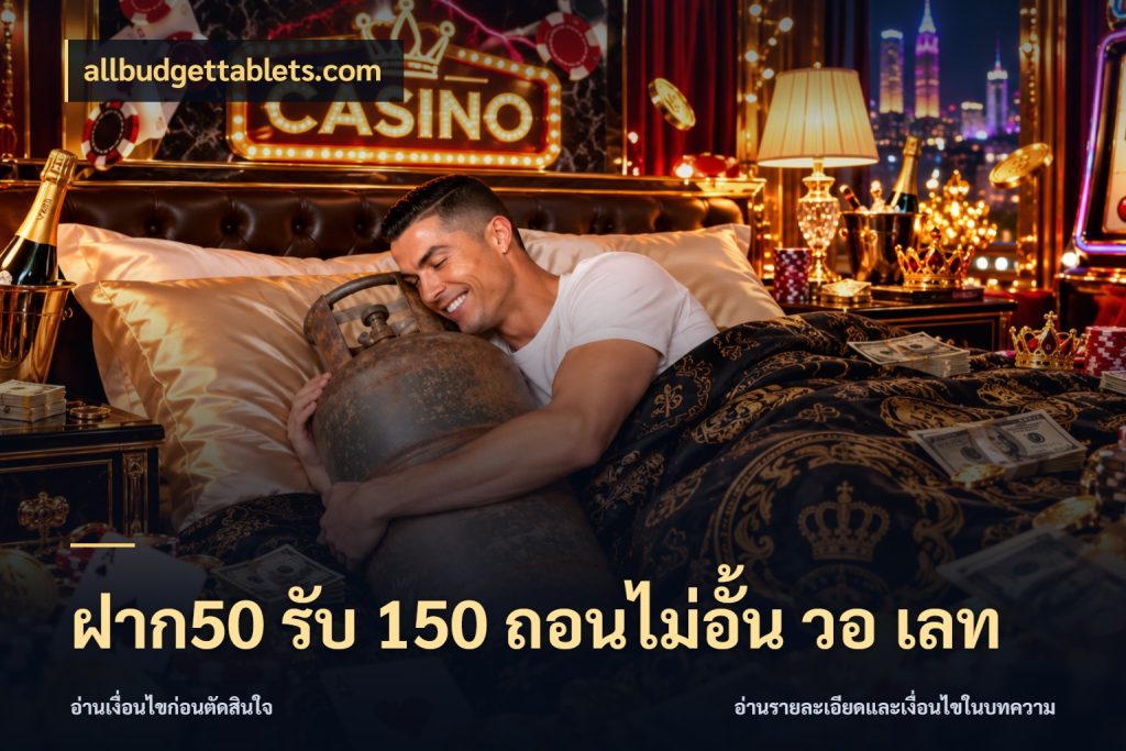 ฝาก50 รับ 150 ถอนไม่อั้น วอ เลท โปรยอดรับที่สายเกมสนใจ กับ allbudgettablets.com