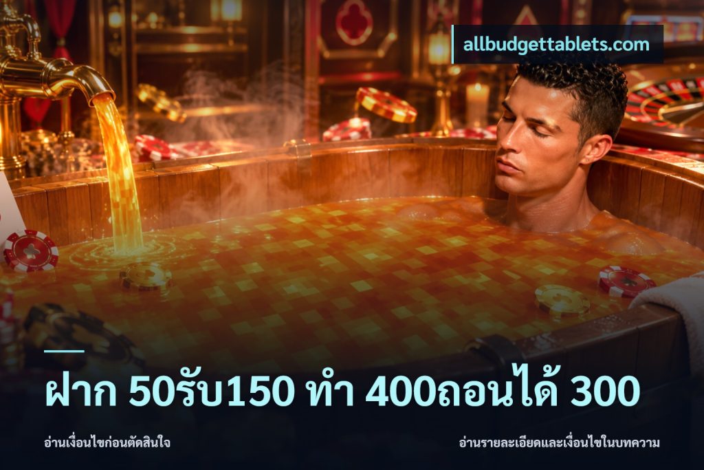 ฝาก 50รับ150 ทํา 400ถอนได้ 300