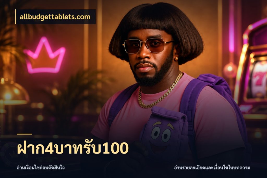 ฝาก4บาทรับ100 จับประเด็นยอดรับก่อนเลือกความสนุก กับ allbudgettablets.com