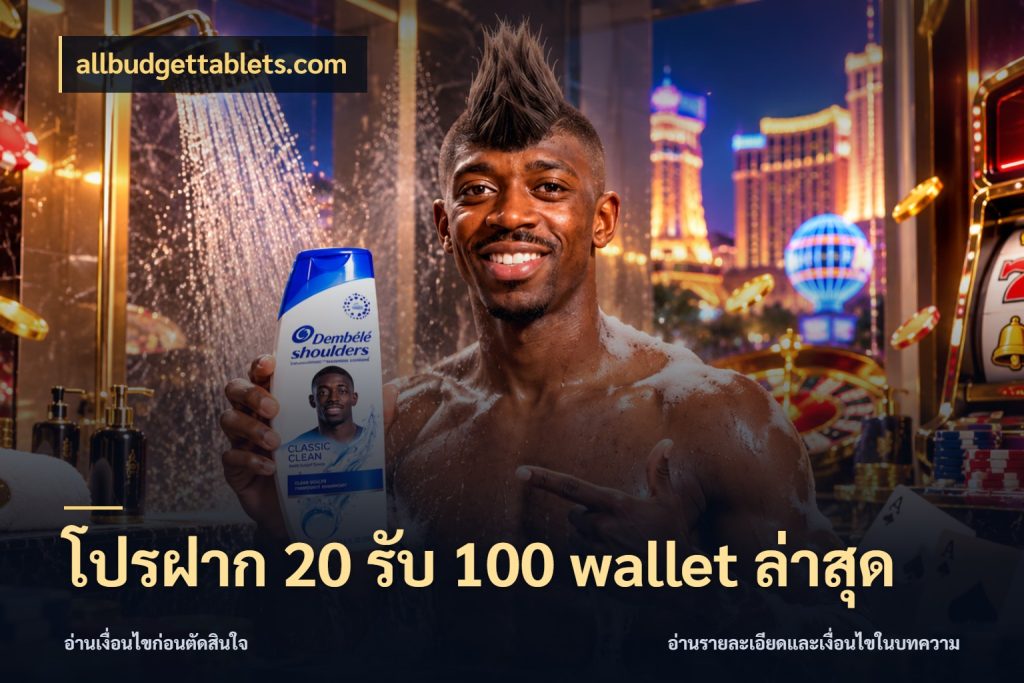 โปรฝาก 20 รับ 100 wallet ล่าสุด จุดเด่นของเครดิตที่คนชอบเกมอยากรู้ ในมุม allbudgettablets.com