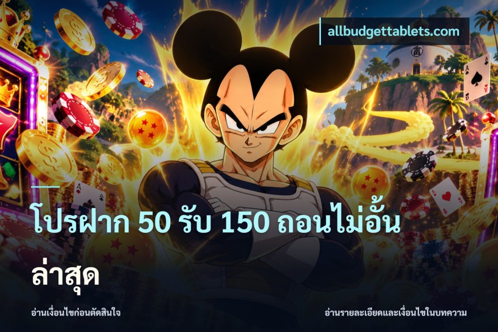 โปรฝาก 50 รับ 150 ถอนไม่อั้น ล่าสุด