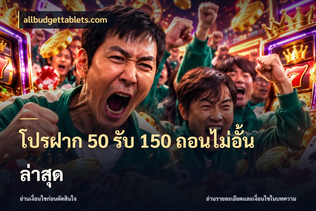 โปรฝาก 50 รับ 150 ถอนไม่อั้น ล่าสุด รูปแบบโบนัสกับสิทธิ์ของสายเกม ในมุม allbudgettablets.com