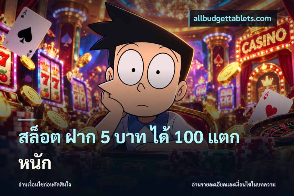 สล็อต ฝาก 5 บาท ได้ 100 แตก หนัก