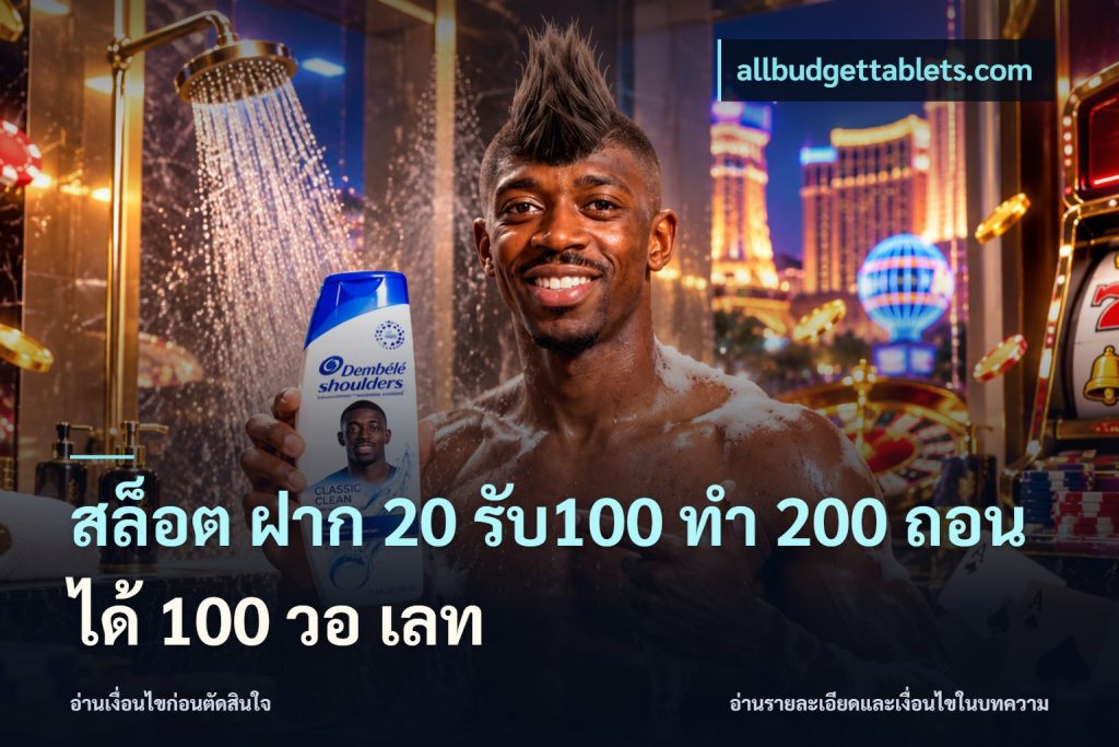 สล็อต ฝาก 20 รับ100 ทํา 200 ถอนได้ 100 วอ เลท