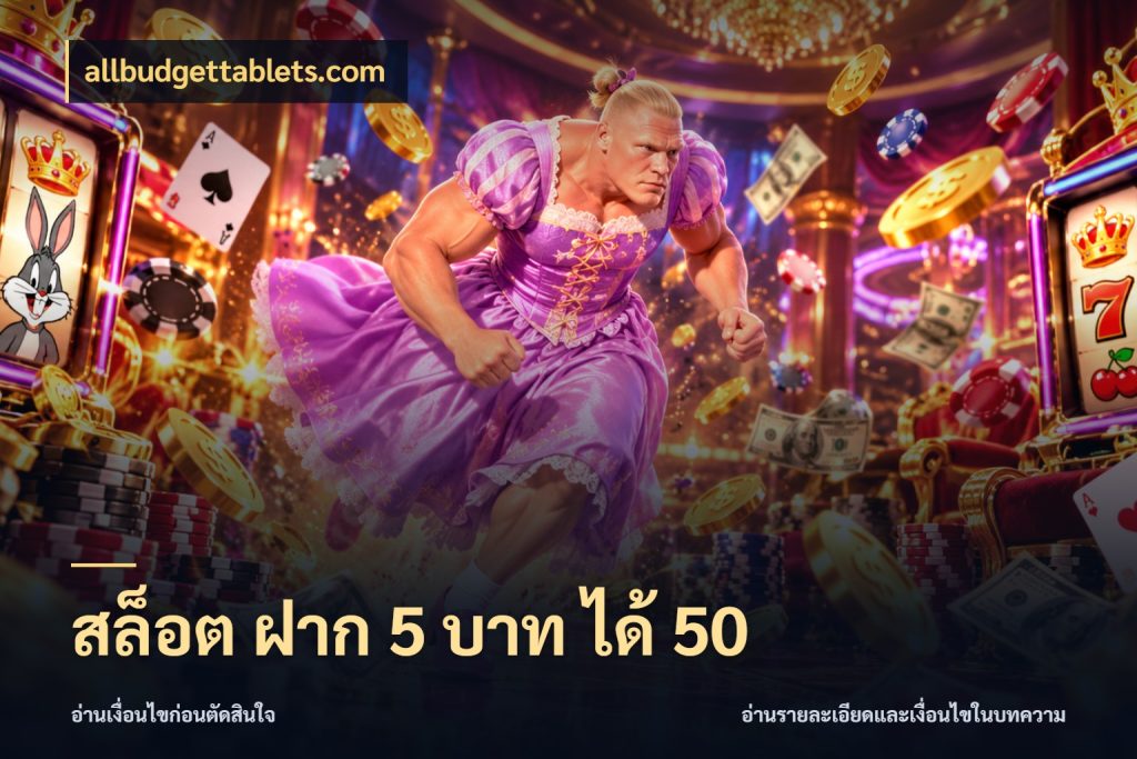 สล็อต ฝาก 5 บาท ได้ 50 รูปแบบโบนัสกับสิทธิ์ของสายเกม ในมุม allbudgettablets.com
