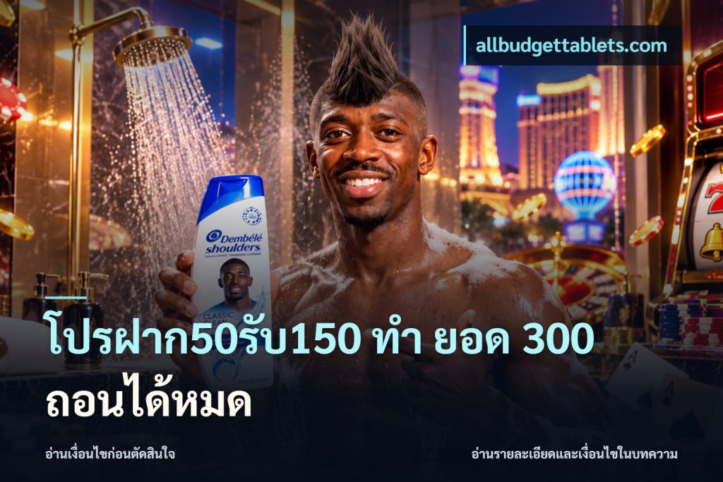 โปรฝาก50รับ150 ทํา ยอด 300 ถอนได้หมด