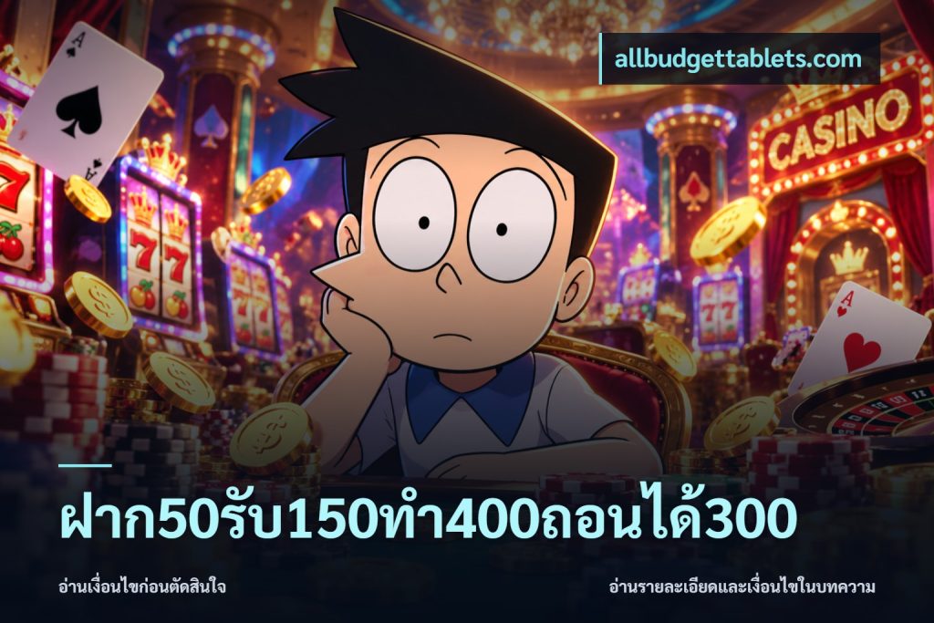 ฝาก50รับ150ทํา400ถอนได้300