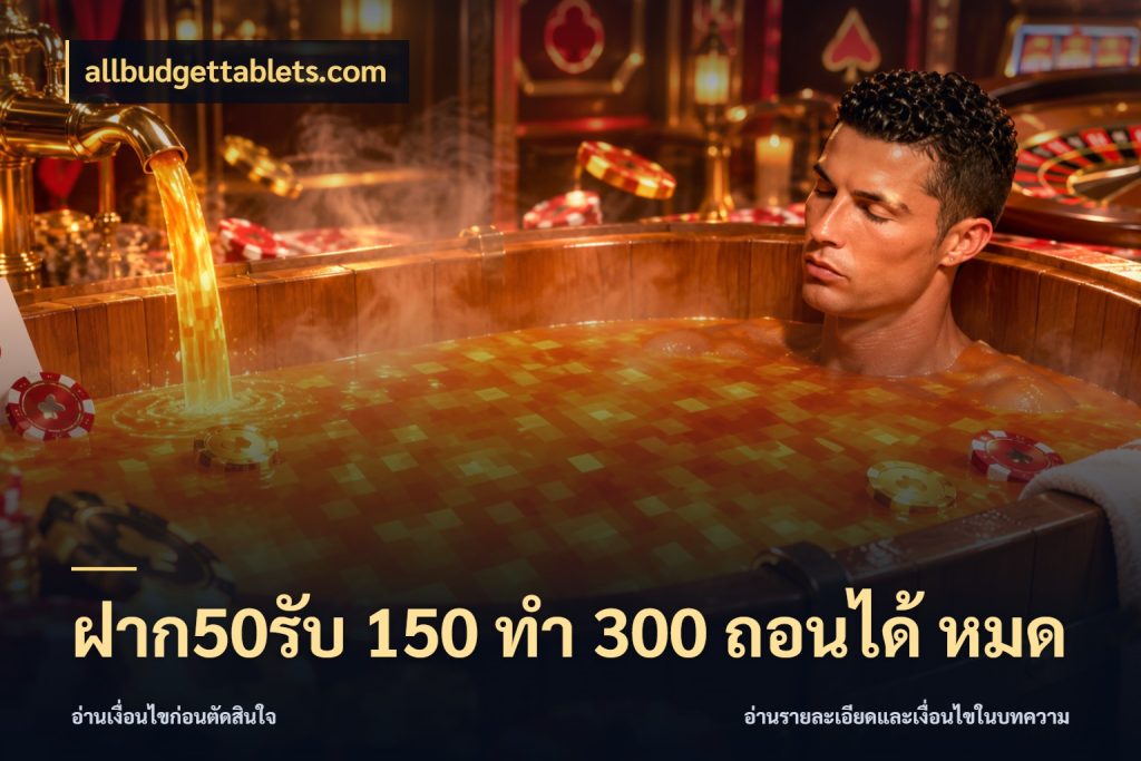 ฝาก50รับ 150 ทำ 300 ถอนได้ หมด allbudgettablets.com เครดิตกับรูปแบบโปรที่ตรงใจ