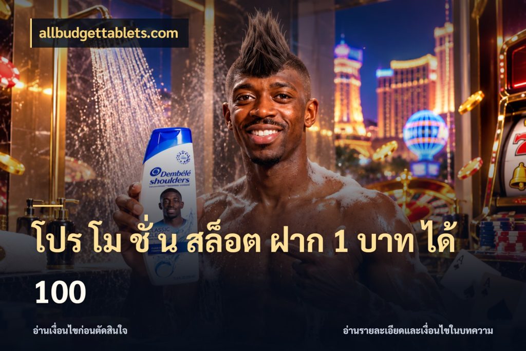โปร โม ชั่ น สล็อต ฝาก 1 บาท ได้ 100 รูปแบบโบนัสกับสิทธิ์ของสายเกม กับ allbudgettablets.com