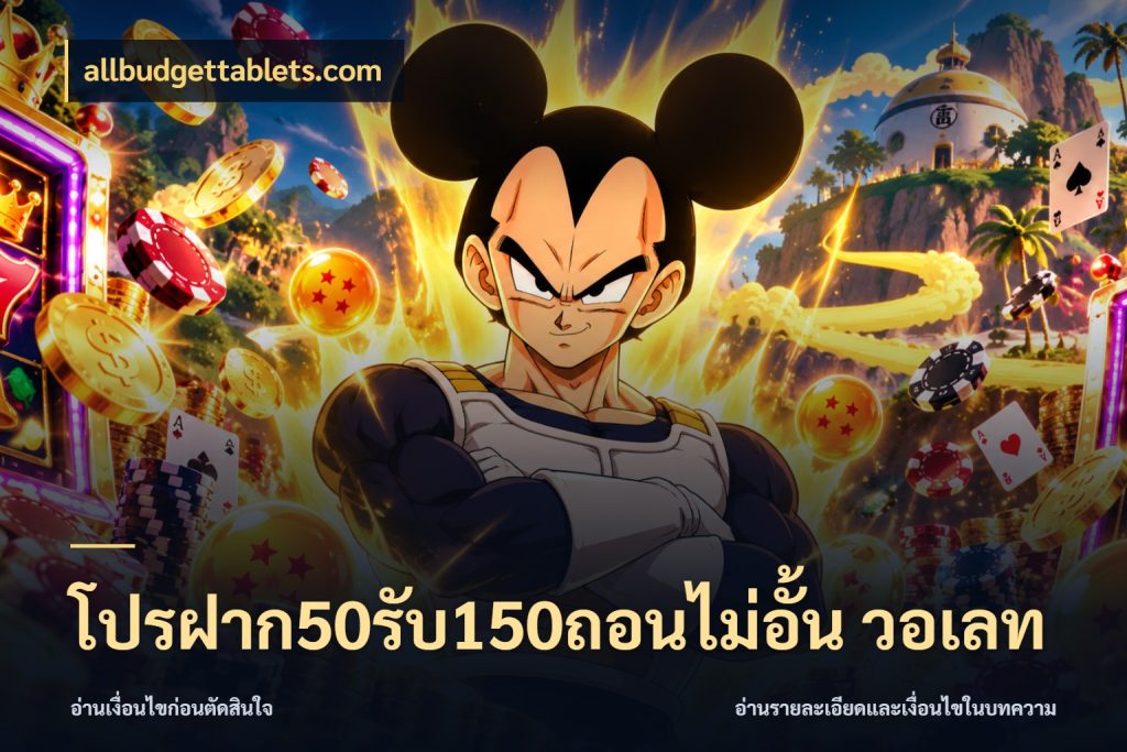 โปรฝาก50รับ150ถอนไม่อั้น วอเลท ยอดฝากและยอดรับในมุมของคนชอบลุ้น กับ allbudgettablets.com