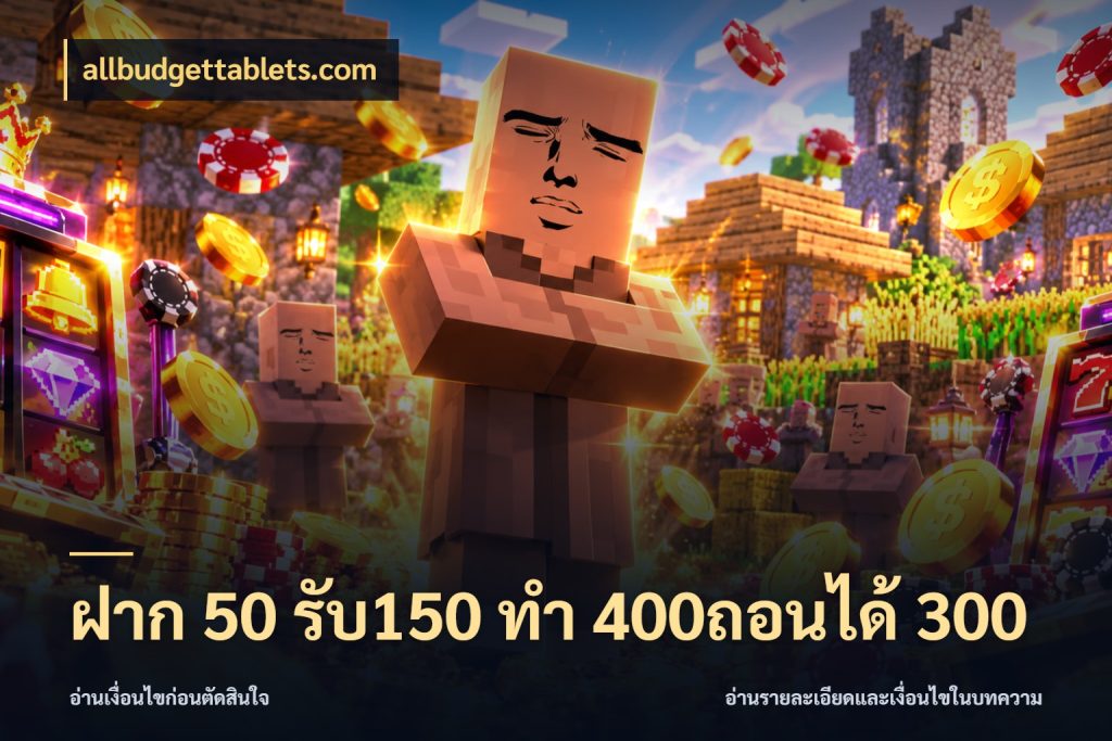 ฝาก 50 รับ150 ทํา 400ถอนได้ 300 allbudgettablets.com สนุกกับตัวเลือกโปรในสไตล์ของคุณ